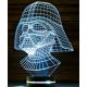 Beling 3D star wars lampa, Darth Vader, 7 barevná S3