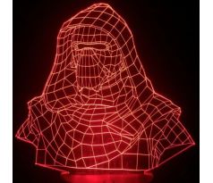 Beling 3D star wars lampa,Kylo Ren, 7 barevná S1H1142SLI