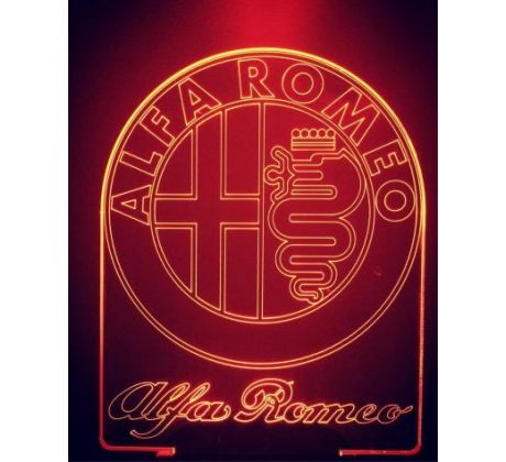 Beling 3D lampa, Alfa Romeo logo , 7 barevná DW5DS13LLJ