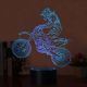 Beling 3D lampa, Motokrosový jezdec , 7 barevná DW5DS13