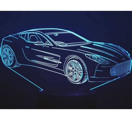 Beling 3D lampa,Aston Martin , 7 barevná DF547DFV2