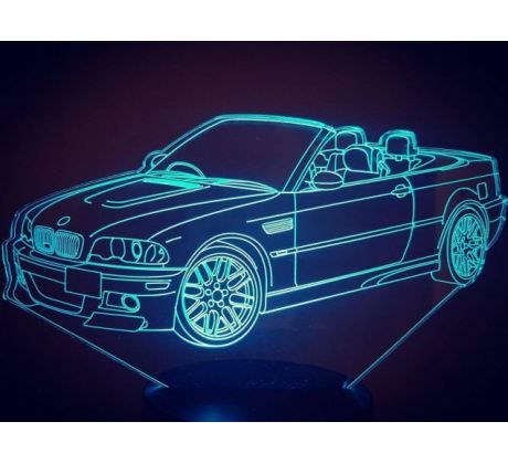 Beling 3D lampa,BMW M3 cabriolet , 7 barevná DFJWQDFV2HHW