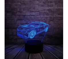 Beling 3D lampa,Chevrolet Camaro , 7 barevná DFJE58JJW587