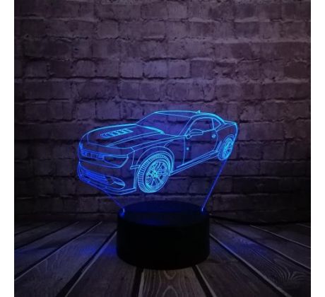 Beling 3D lampa,Chevrolet Camaro , 7 barevná DFJE58JJW587