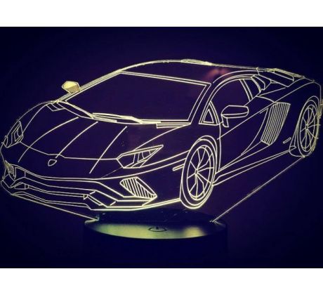 Beling 3D lampa,Lamborghini, 7 barevná DA1JDTFDFV2