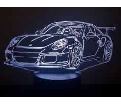 Beling 3D lampa,Porsche 911 GT3 RS, 7 barevná DA1JTFDFV2