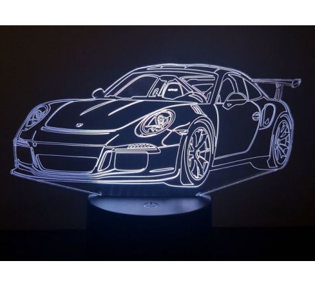 Beling 3D lampa,Porsche 911 GT3 RS, 7 barevná DA1JTFDFV2