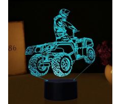 Beling 3D lampa, čtyřkolka ATV , 7 barevná   DA1PDS13JJCV1D