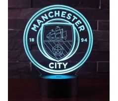 Beling 3D lampa, Manchester City, 7 barevná S229