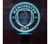 Beling 3D lampa, Manchester City, 7 barevná S229