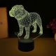 Beling 3D lampa, Anglicky bull dog, 7 barevná S4SA25