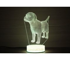 Beling 3D lampa, Labrador , 7 barevná S42QASTA