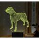 Beling 3D lampa, Rottweiler , 7 barevná S42QASTA