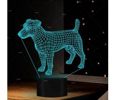 Beling 3D lampa, Rusell terrier, 7 barevná S42QASTA