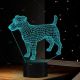 Beling 3D lampa, Rusell terrier, 7 barevná S42QASTA