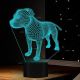 Beling 3D lampa,Americký stafordšírsky teriér, 7 barevná S4ASC13LQ8