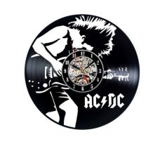 Beling nástenne vinylové hodiny AC/DC čierne SDF21C
