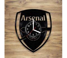 Beling nástenne vinylové hodiny Arsenal čierne, GC2D