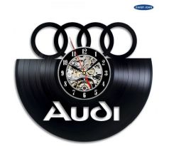 Beling nástenne vinylové hodiny Audi čierne, 59FFJHQ5532C