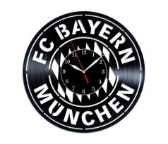 Beling nástenne vinylové hodiny Bayern Munchen čierne, GC2D56