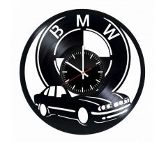 Beling nástenne vinylové hodiny BMW čierne, 59FFJHQ57LSD