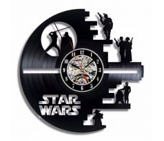 Beling nástenne vinylové hodiny Death star čierne, 59A36Q5LH