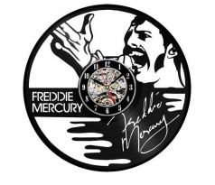 Beling nástenne vinylové hodiny Freddie Mercury čierne AS854