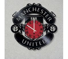 Beling nástenne vinylové hodiny Manchester united čierne, GCW52D