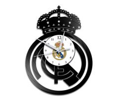 Beling nástenne vinylové hodiny Real Madrid čierne, GQC2D