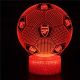 Beling 3D lampa, Lopta s logom Arsenal, 7 barevná S96