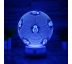Beling 3D lampa, Lopta s logom Real Madrid, 7 barevná S93