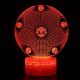 Beling 3D lampa, Lopta s logom Manchester, 7 barevná S92