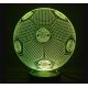 Beling 3D lampa, Lopta s logom FC Bayern Mníchov, 7 Barevná S88