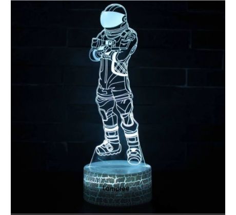 Beling 3D lampa, Fortnite Astronaut, 7 farebná LQD4569