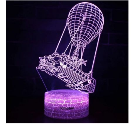 Beling 3D lampa, Fortnite lietajúci autobus, 7 farebná L3DBBG4