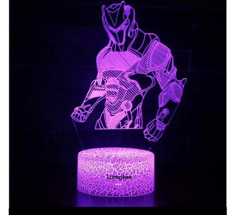 Beling 3D lampa, Fortnite Omega, 7 farebná L3DD41D