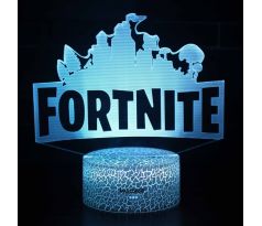 Beling 3D lampa, Fortnite logo, 7 farebná L341D