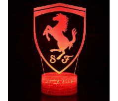 Beling 3D lampa, Ferrari logo, 7 barevná S57