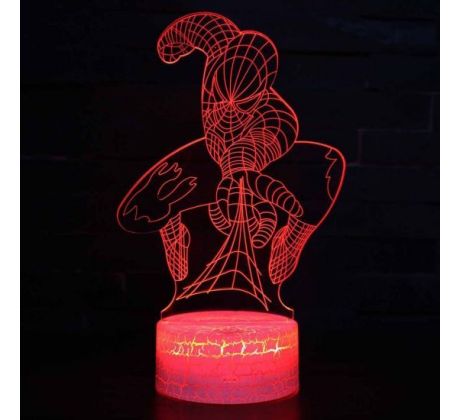 Beling Dětská lampa, Spider Man, 7 barevná S1137