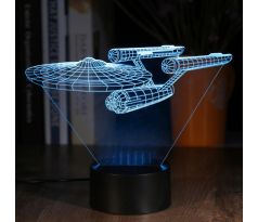 Beling 3D lampa, Star Trek USS Enterprise, 7 barevná S10