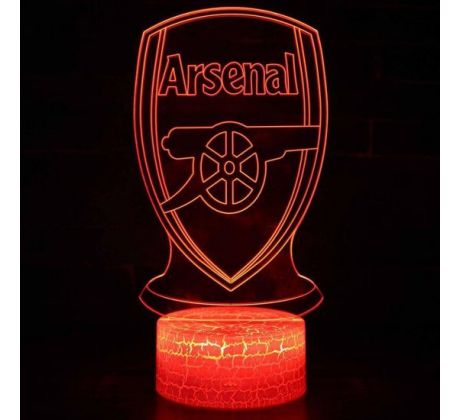 Beling 3D lampa, 3D lampa Arsenal, 7 barevná S71DS8