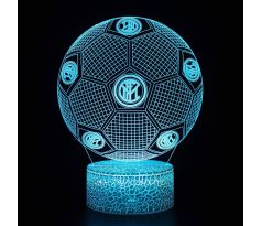 Beling 3D lampa, 3D lampa Inter Milán, 7 barevná BV5