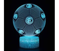Beling 3D lampa, 3D lampa Inter Milán, 7 barevná BV5