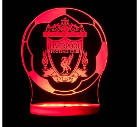 Beling 3D lampa, 3D lampa liverpool v lopte, 7 barevná BV885