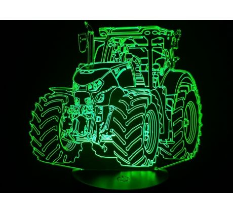 Beling 3D lampa, Traktor Case Optum , 7 farebná XC3