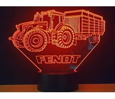 Beling 3D lampa, Traktor Fendt s prívesom, 7 farebná PPE56