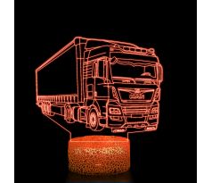 Beling 3D lampa, MAN s prívesom, 7 farebná K7