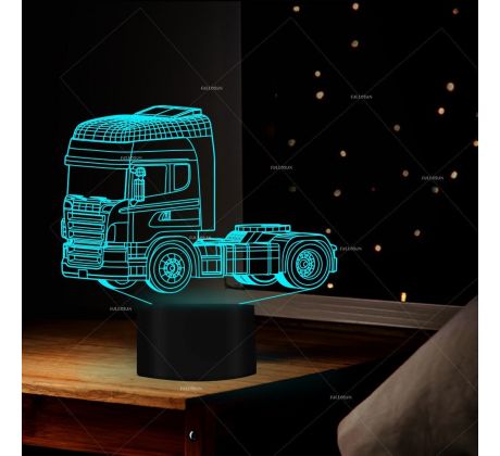 Beling 3D lampa, Scania ,16 barebná K13