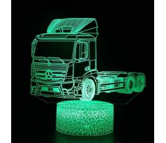 Beling 3D lampa, Mercedes, 7 farebná K19