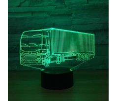 Beling 3D lampa, Mercedes s prívesom, 16 barebná K20